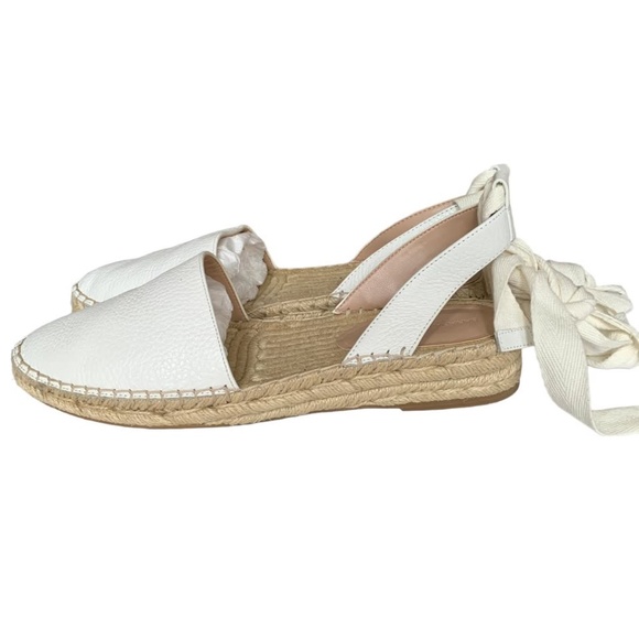 Banana Republic White Lace-Up Espadrille Size 9 Women - Picture 4 of 7